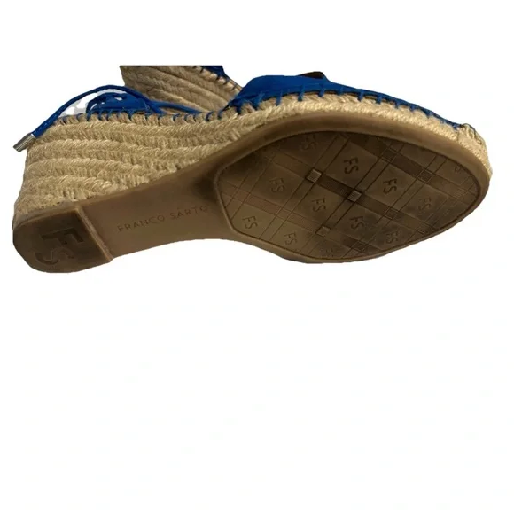Franco Sarto Vibrant Blue Espadrilles - Picture 5 of 6